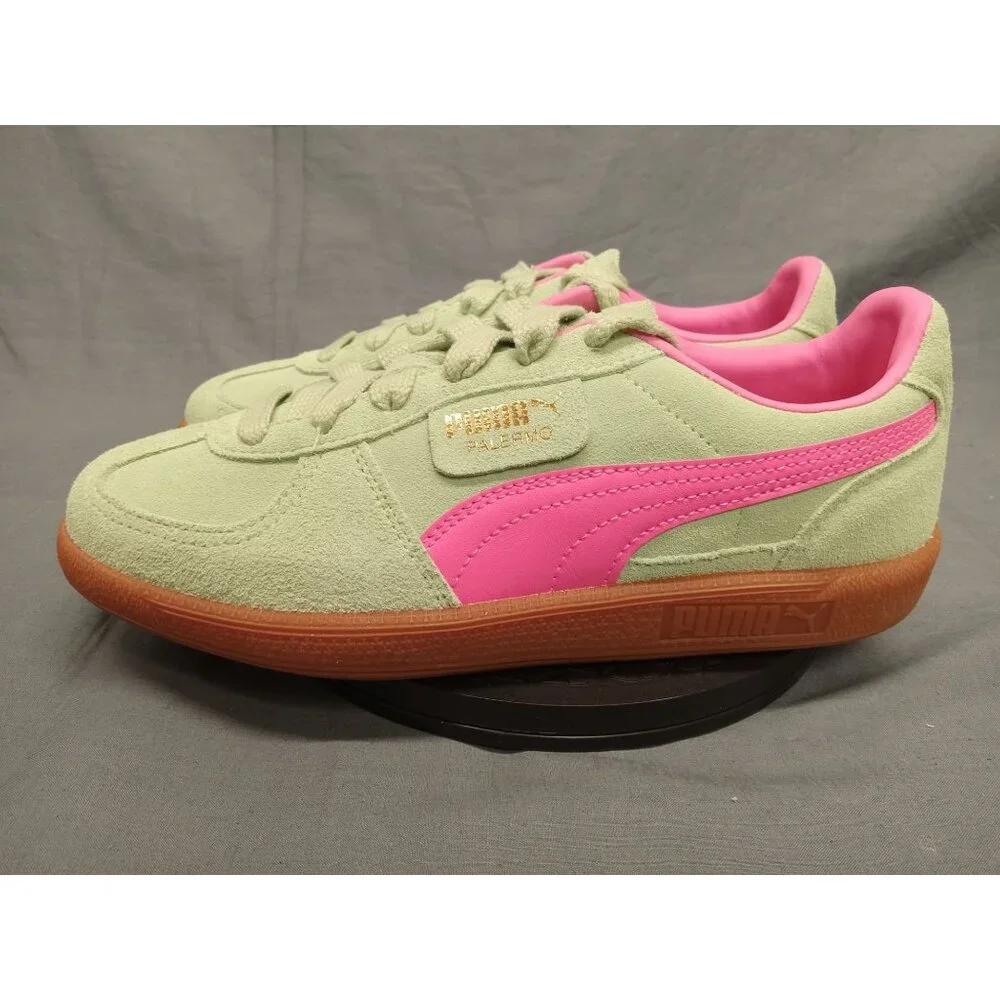 Puma Girls Palermo Jr. Lace Up Sneakers Mint Pink Size 6 NEW NO BOX! - Picture 8 of 11